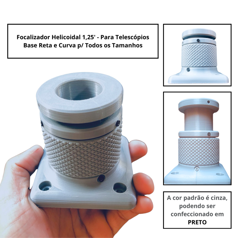 Focalizador Helicoidal 1,25' Para Telescópio 150mm